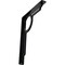 Ekena Millwork Maria Wrought Iron Bracket, (Single center brace), Powder Coated Black 1 1/2"W x 10"D x 12"H BKTM01X10X12SMA - alternate 1